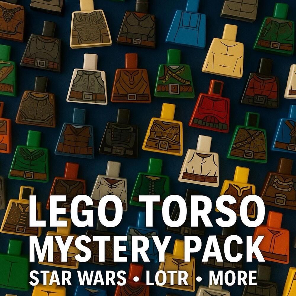 LEGO Torso Mystery 10 Pack Star Wars LOTR Minifigure Parts Bulk Lot Random